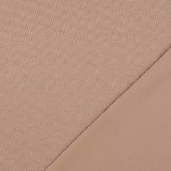 Baumwolljersey Uni - Jersey dunkelbeige
