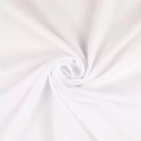 Musselin Double Gauze - Uni - weiß