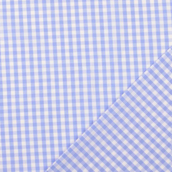 Baumwolle Webware Vichy Karo hellblau