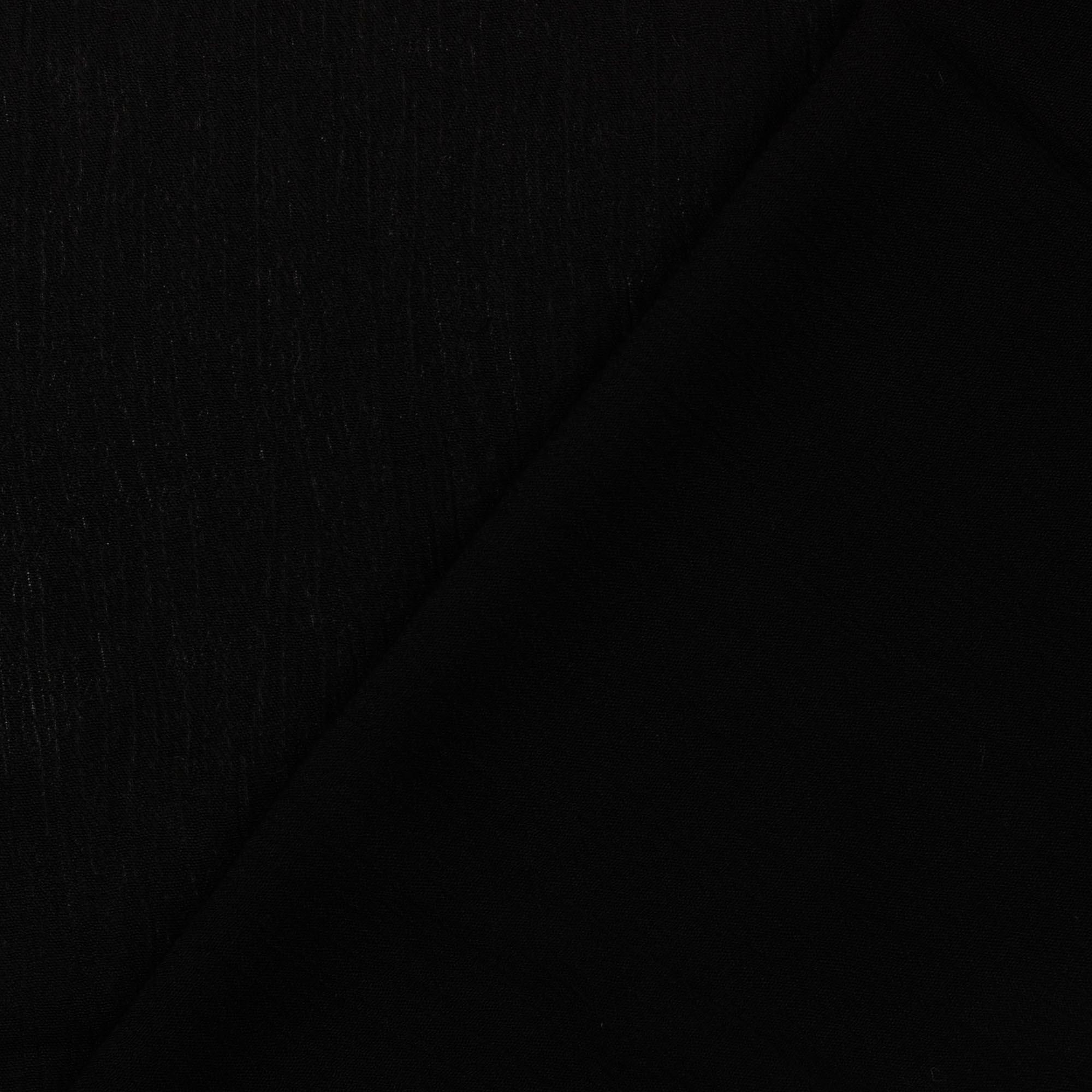 Viskose Krepp Uni schwarz