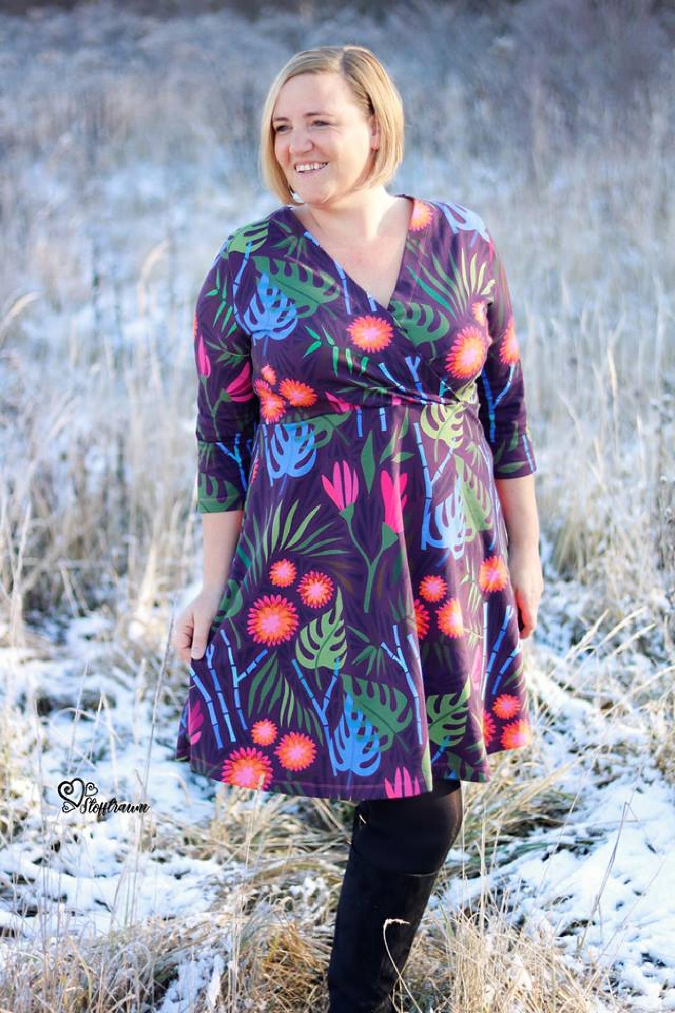 Papierschnittmuster Wickelkleid Damen