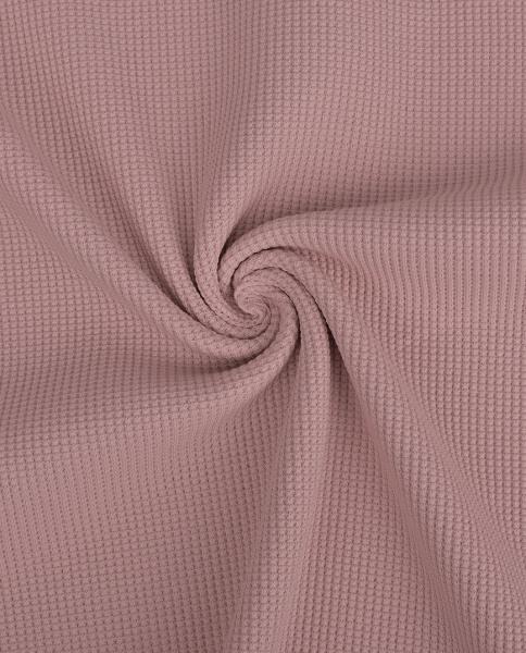 Waffel Jersey Uni Alt Rosa
