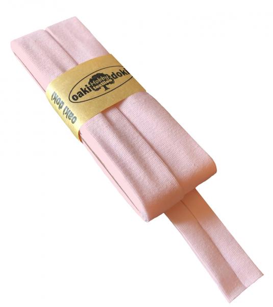 Schrägband Jersey 20mm - babyrosa