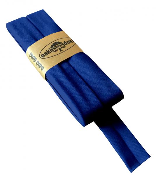Schrägband Jersey 20mm - royalblau