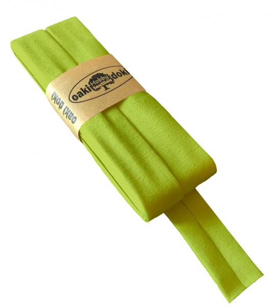 Schrägband Jersey 20mm - smaragdgrün