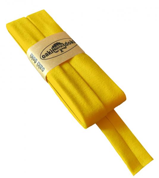 Schrägband Jersey 20mm - gelb