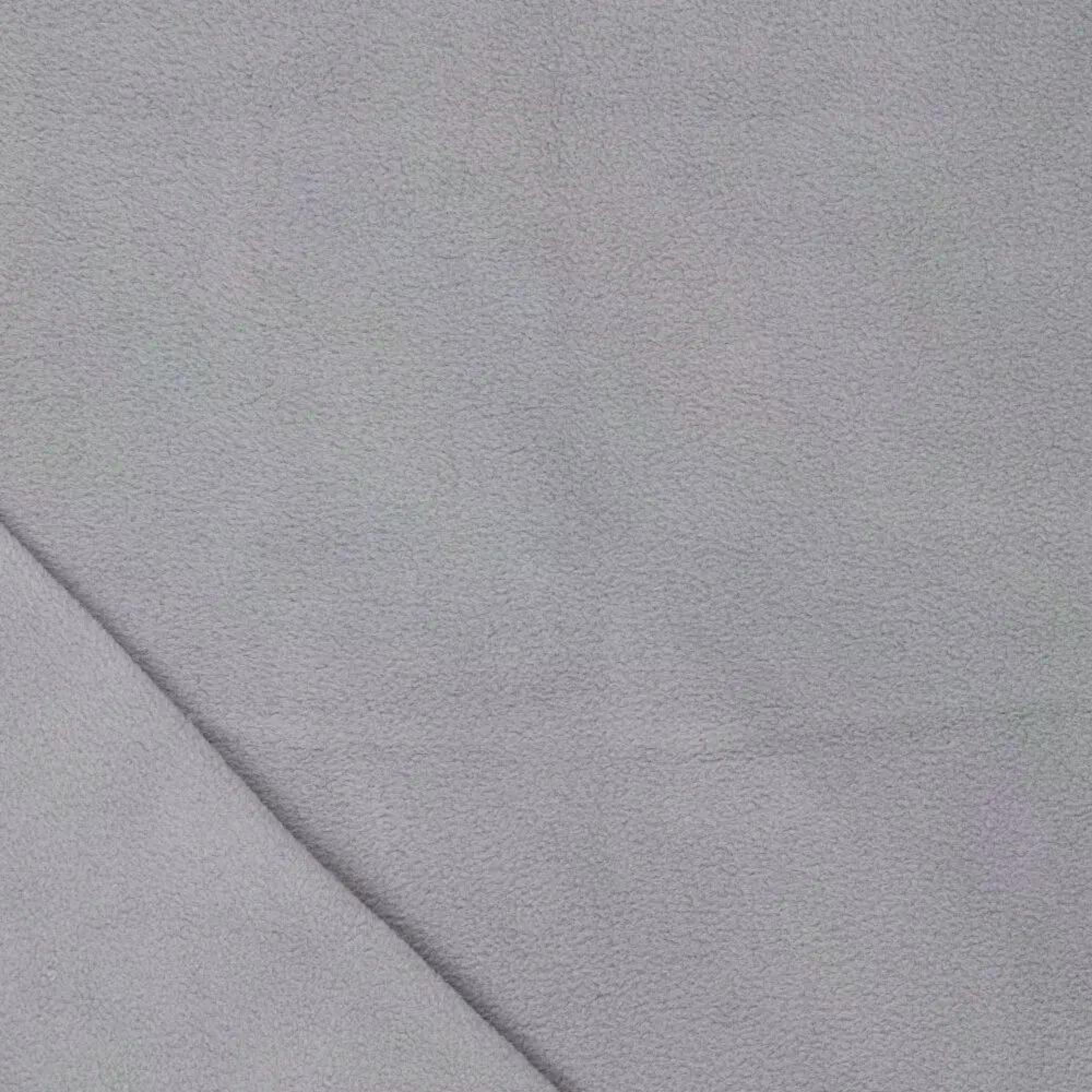 Polarfleece Uni grau