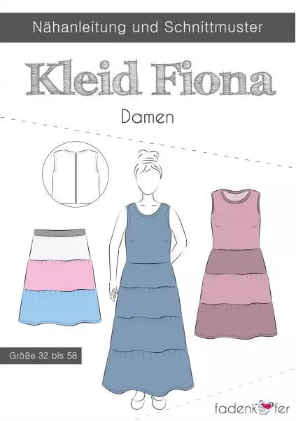 Papierschnittmuster Kleid Fiona Damen