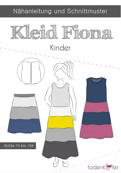 Papierschnittmuster Kleid Fiona Kinder