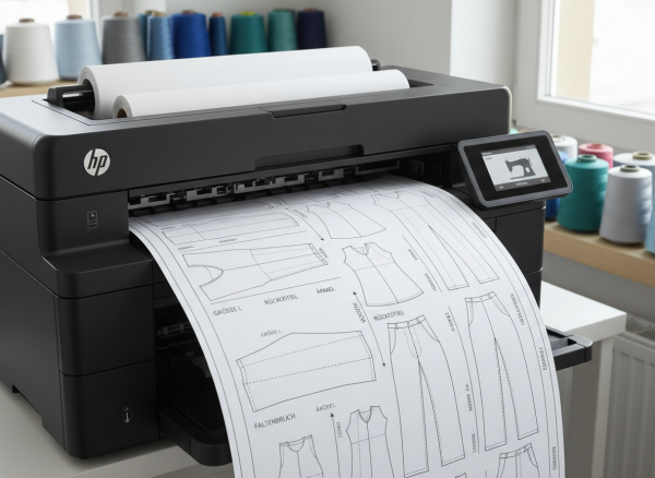 Schnittmuster Druckservice A0 - Ihre Datei auf Papier - Schwarz/ Weiß