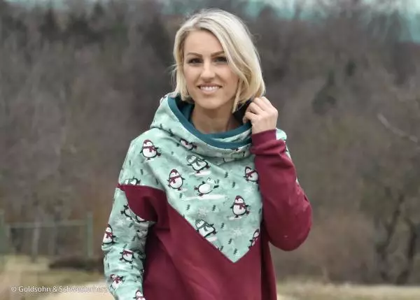 Sweat angeraut - My little Penguin eisblau