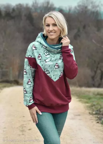 Sweat angeraut - My little Penguin eisblau