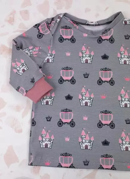 Jersey Theo Prinzessin Kutsche weiß