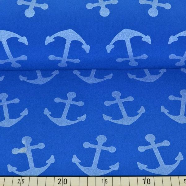 Softshell Anker reflektierend blau