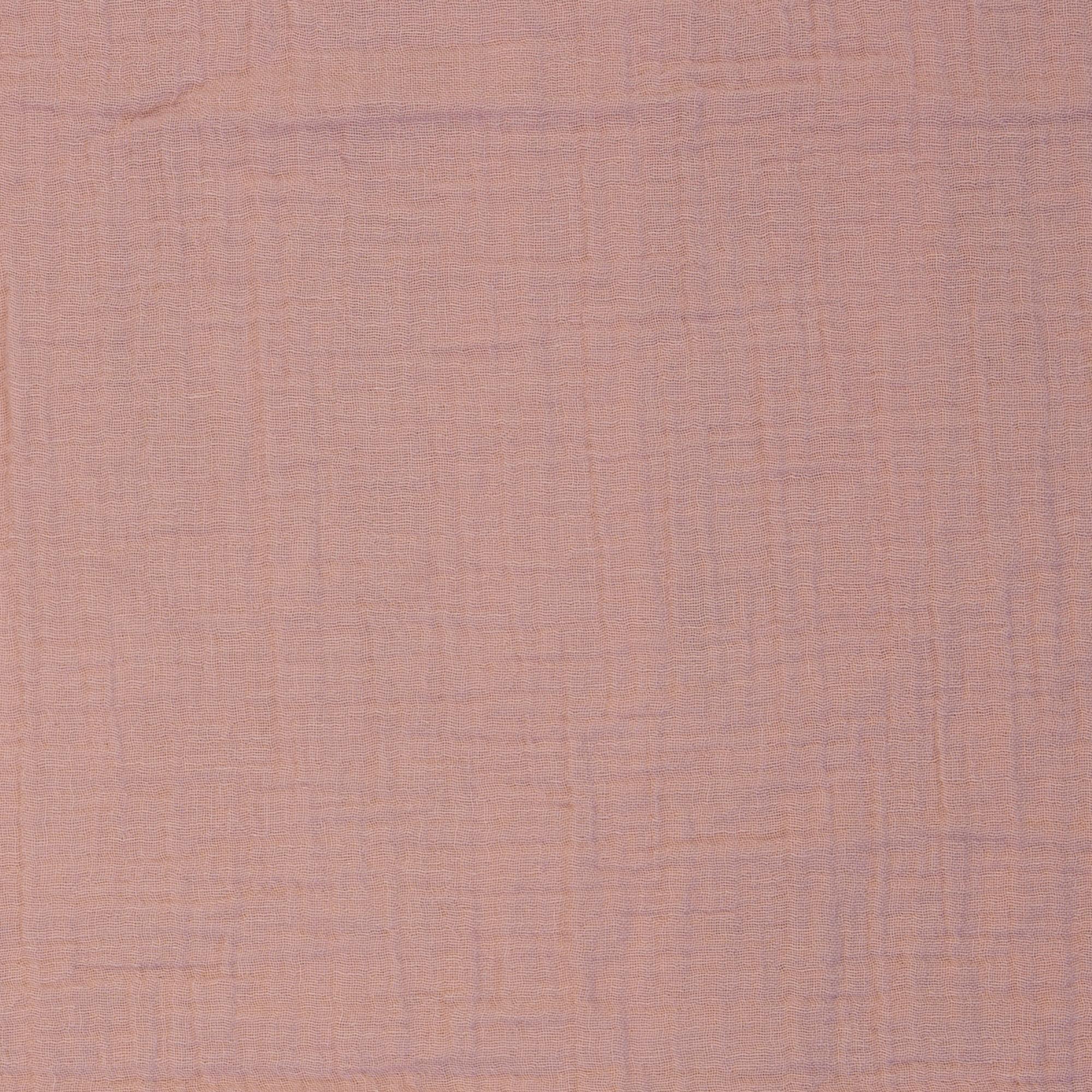 Double Gauze Musselin Puderrosa (Restschrumpfung 10%)