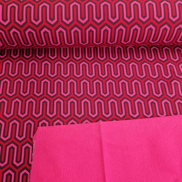 Softshell geometrisch rot