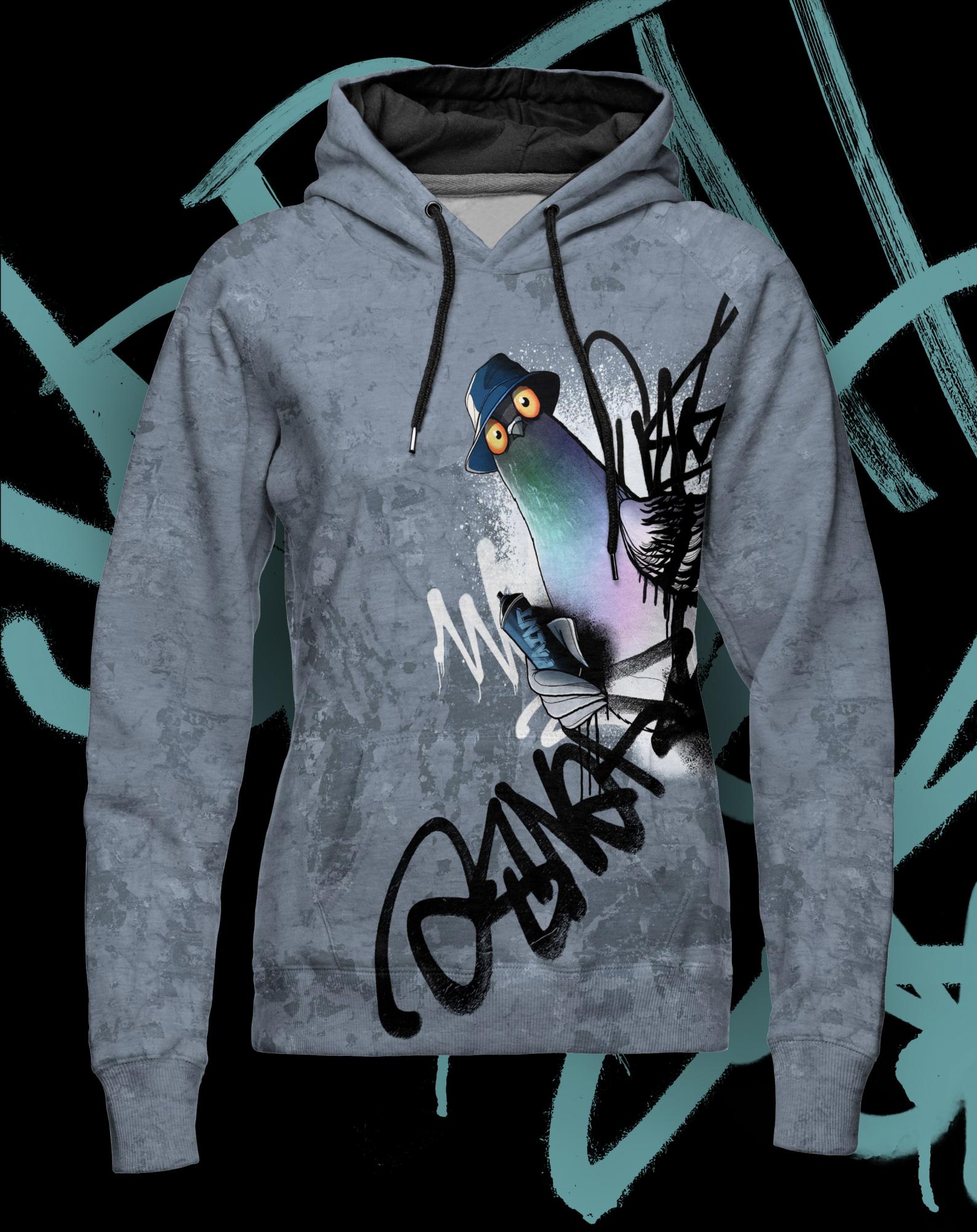 French Terry Panel Street Life "Taube" by Thorsten Berger