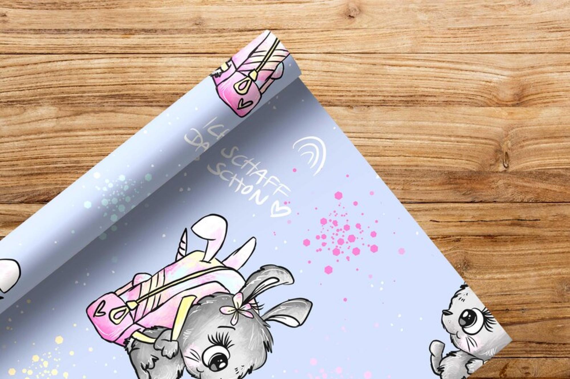 Stoffvorbestellung  Ich schaff das schon pink