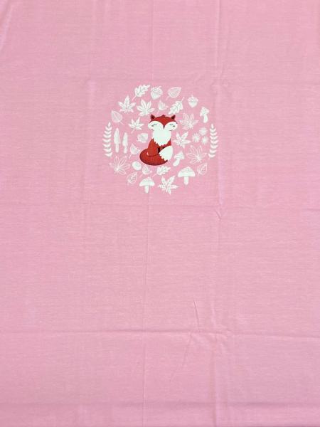 Panel Fuchs sitzend -  Rosa