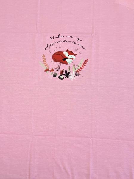 Panel Fuchs schlafend - Rosa