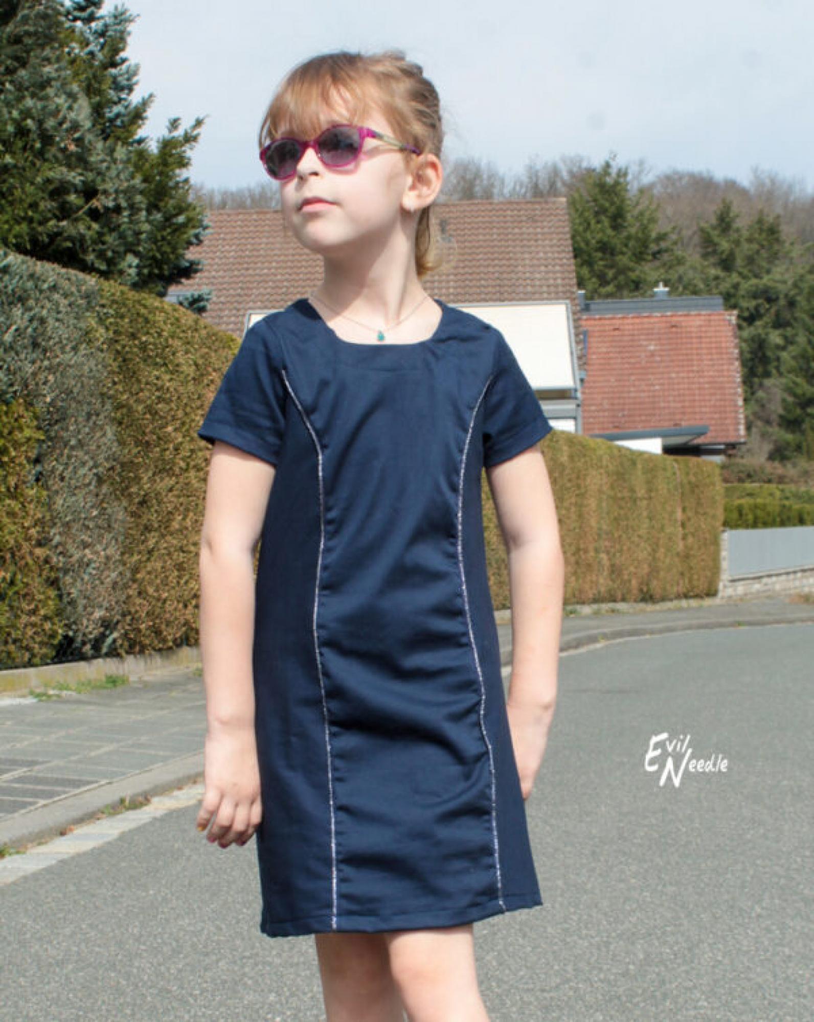 Papierschnittmuster Etui-Kleid Kinder