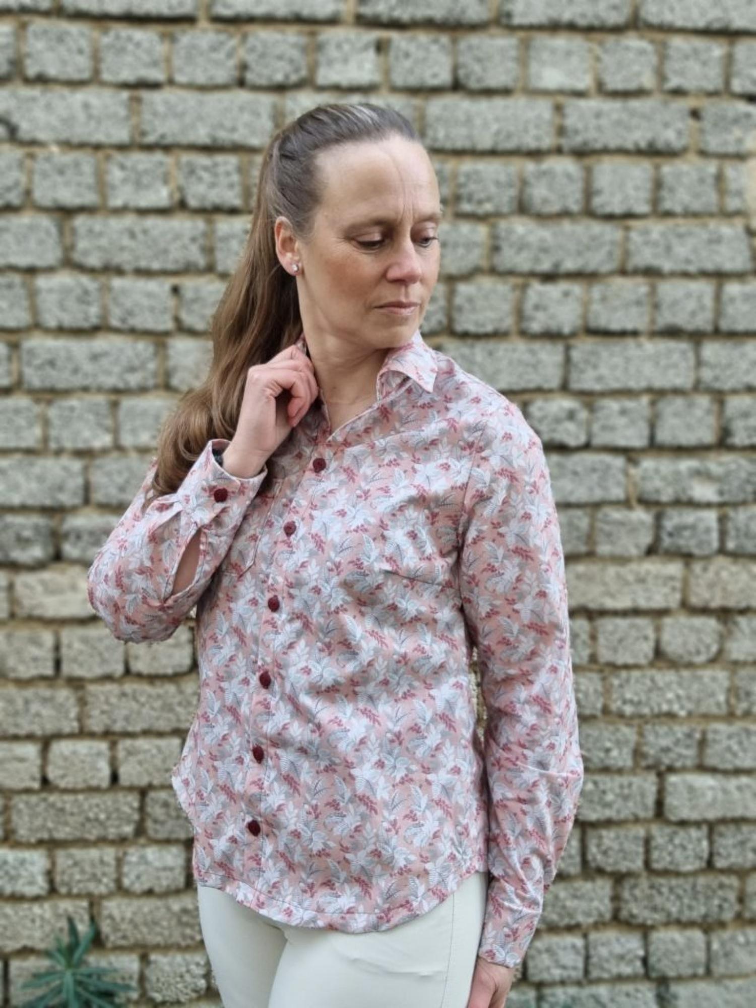 Papierschnittmuster Hemdbluse Damen