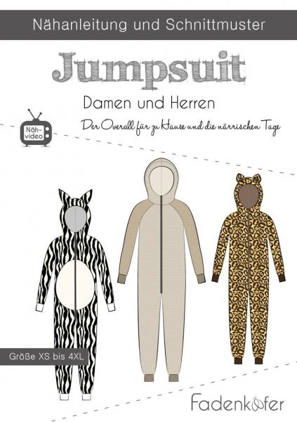 Papierschnittmuster Jumpsuit Damen und Herren