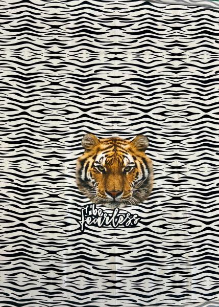 Single - Panel Tiger Black & White Stenzo