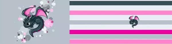 Jersey Panel Smoky Drache Pink