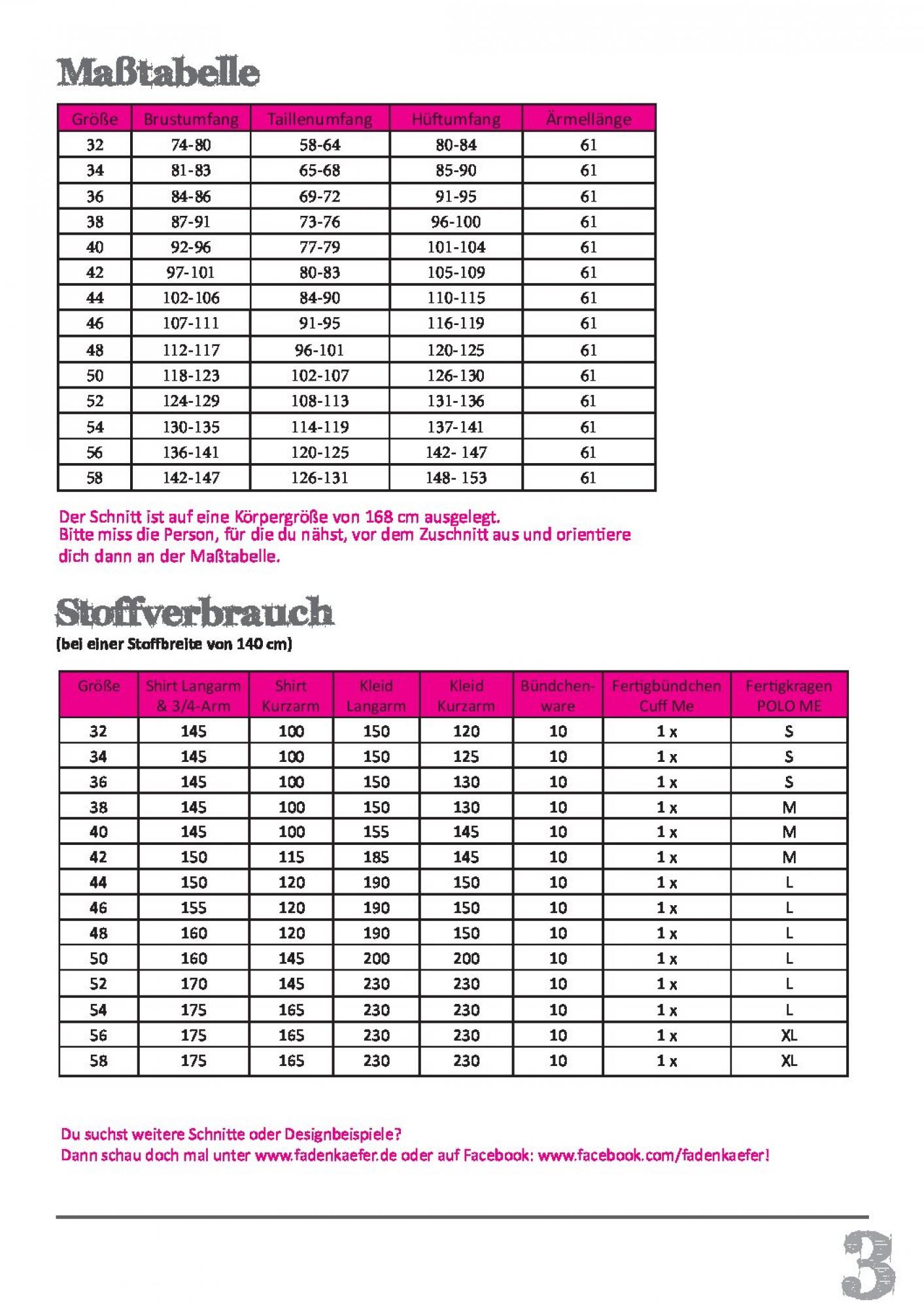 Papierschnittmuster Poloshirt und Kleid Damen