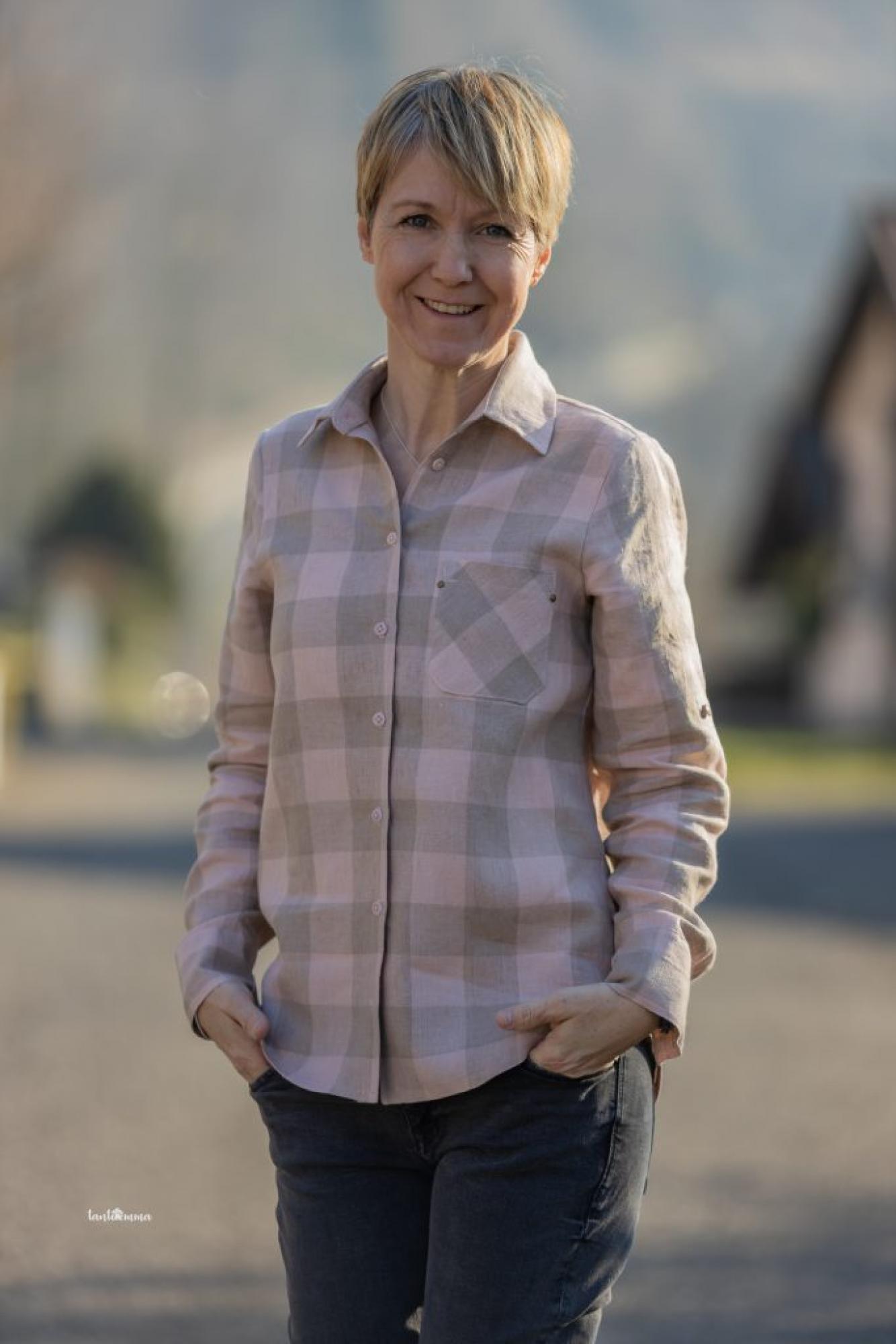 Papierschnittmuster Hemdbluse Damen