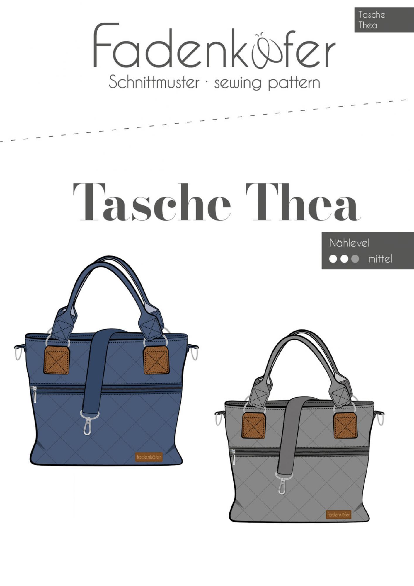 Papierschnittmuster Tasche Thea