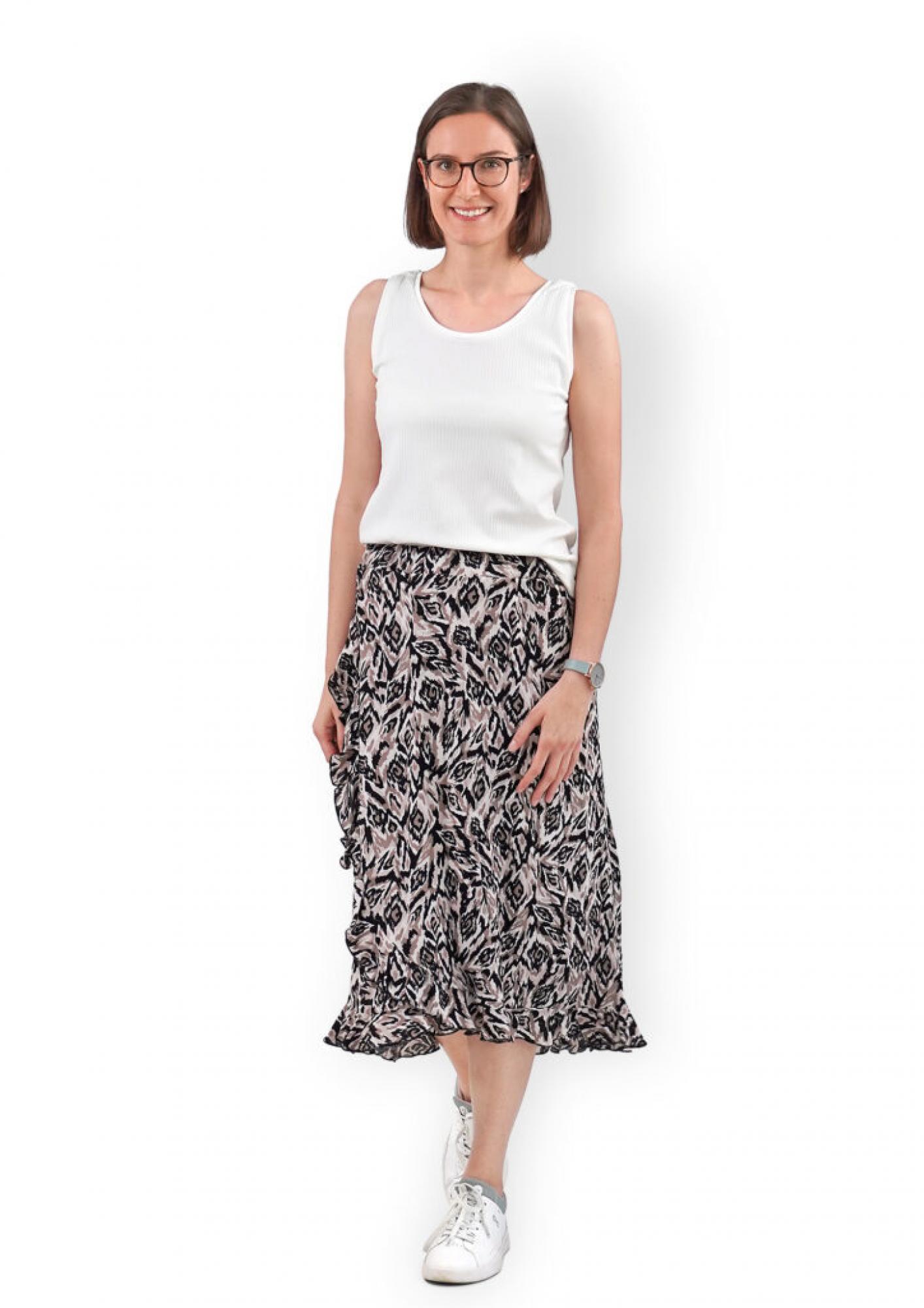 Papierschnittmuster Wickelrock Damen