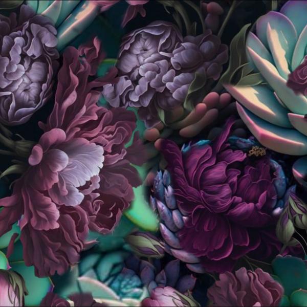 French Terry Simone Blumen