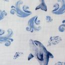 Double Gauze Musselin Delfin