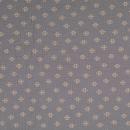 Musselin taupe Punkte Muster