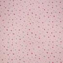 Double Gauze Musselin rosa mit Herzchen