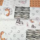 Double Gauze Musselin Zebra,Giraffe & Elefant 1